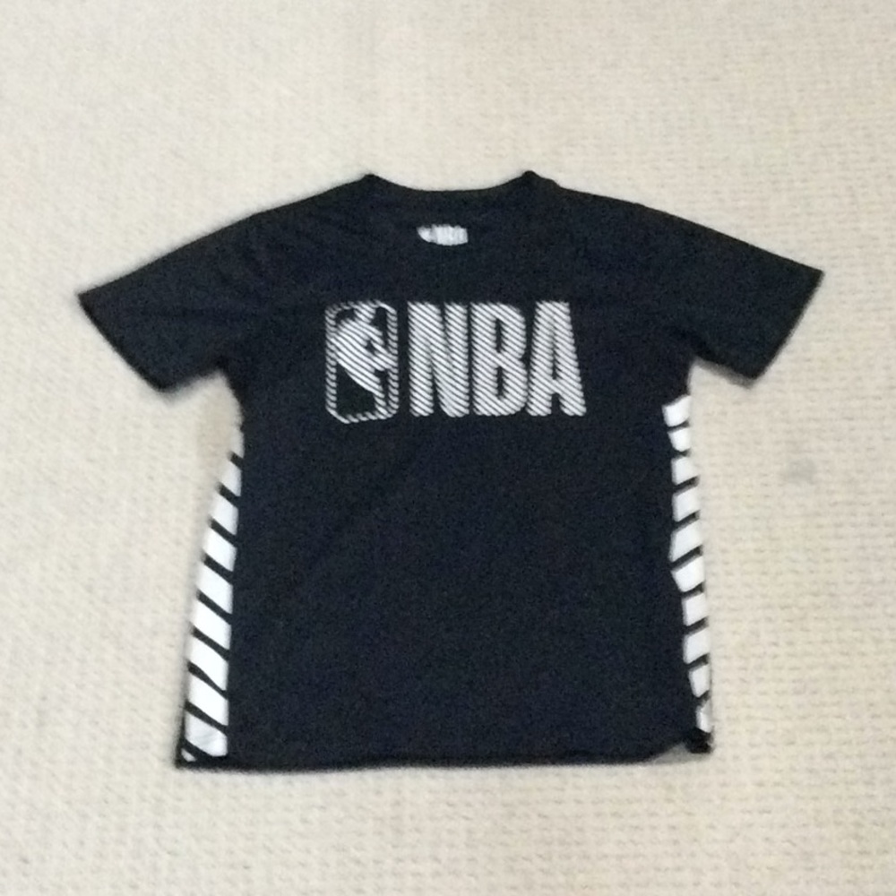 Black and white NBA shirt